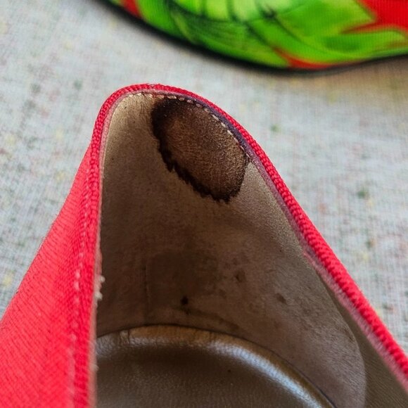 Gianni Versace Vintage Shoe Women Flat Multi Color Upper Made in Italy Size 35.5 - Picture 10 of 13